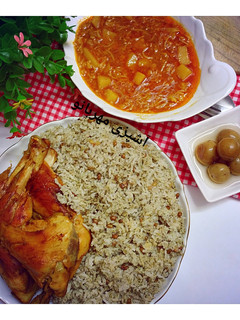 عکسی از دستور ماش پلو و مرغ