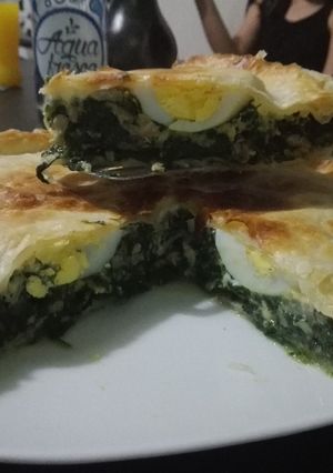 Una foto de Tarta hojaldrada de espinaca