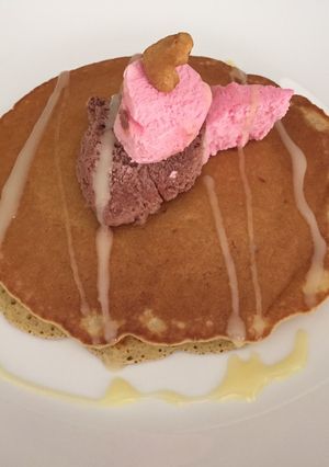 Foto resep Banana pancake with ice cream
