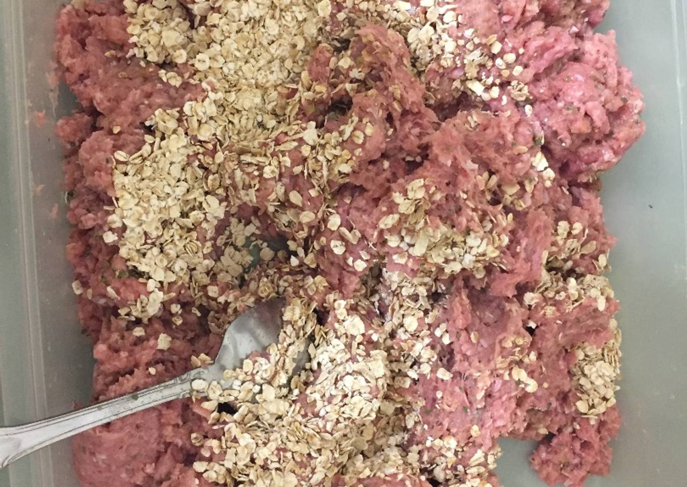 Hamburguesas de carne molida y avena al estilo Verónica 🙈