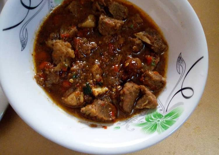 Simple Way to Make Speedy Pepper Meat Soup