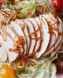 Salad Ức Gà Luộc & Mầm Cỏ Linh Lăng (Eat Clean)