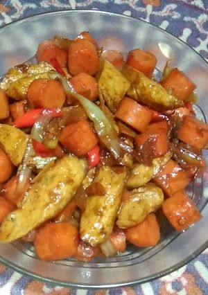 Foto resep Tumis sosis otak otak teriyaki
