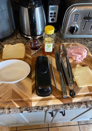 A picture of Swift maple glazed grilled ham and cheese.