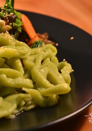 【差不多食譜】手工油菜麵條 Rapeseed Noodles 的食譜成品照片