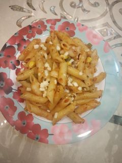 रेड सॉस पास्ता (Red sauce pasta recipe in hindi) रेसिपी मुख्य फोटो