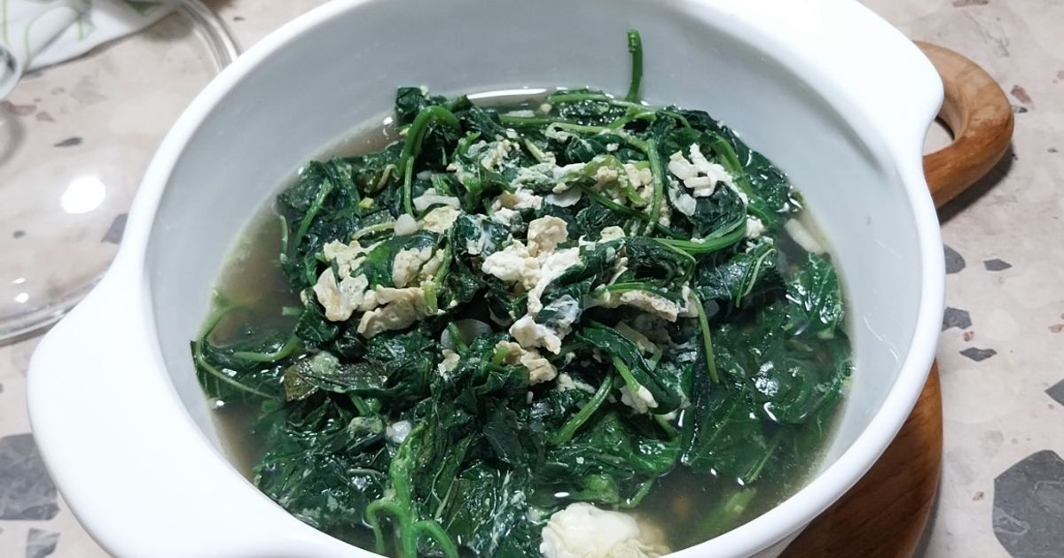 Sup Bayam Telur