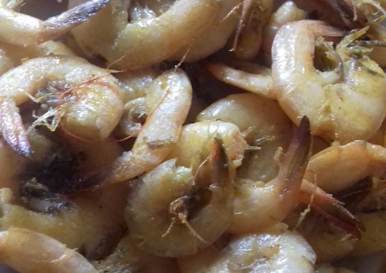 Resep Udang goreng bumbu kuning Anti Gagal