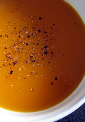 A picture of Orange Vegetable Soup.
