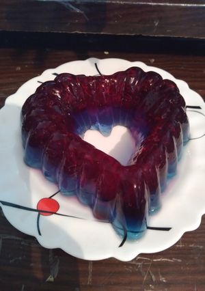عکسی از دستور ژله دو رنگ
