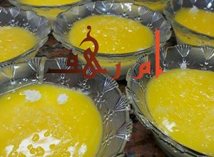صورة لوصفة مهلبية بالبرتقال (بالوظة) 🍊🍊🍊