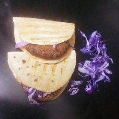 A picture of McDonalds style aloo naan.