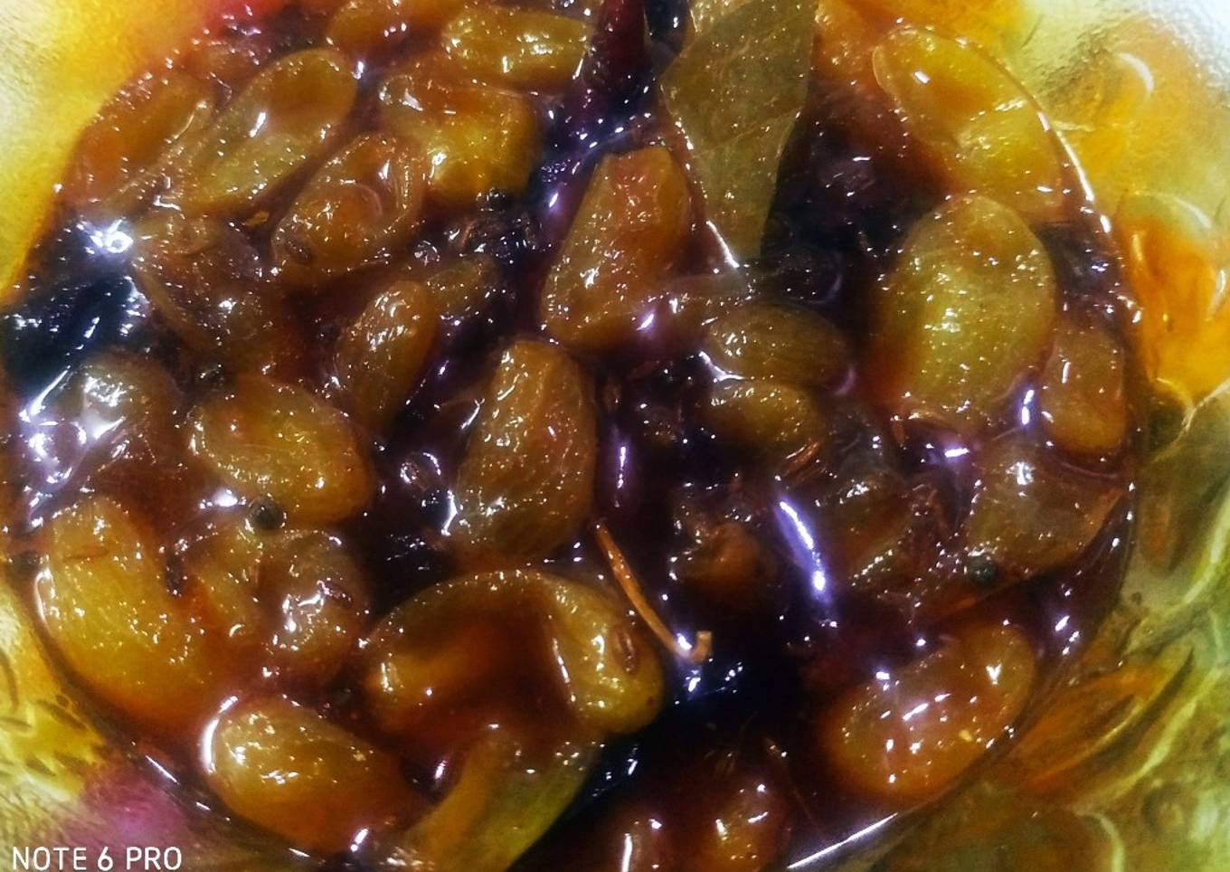Angoori khatti methi launji