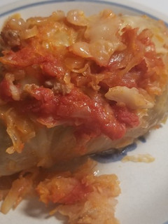 A picture of Hungarian Cabbage Rolls.