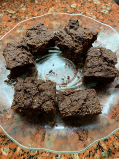 Una foto de BROWNIES sin gluten muy NUTRITIVO