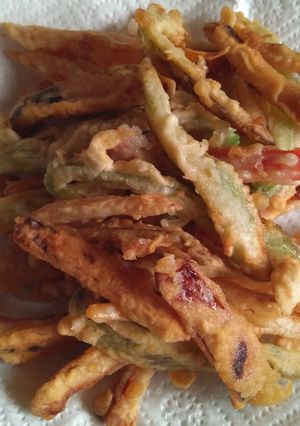 Una foto de Tempura de verduras