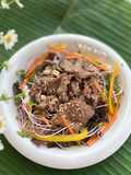 Red Radish Sprout and Beef Salad