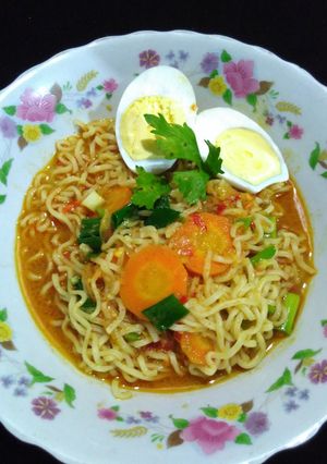 Foto resep Mie kuah kari
