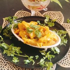A picture of Raw jackfruit 😋(kathal ki sabji).