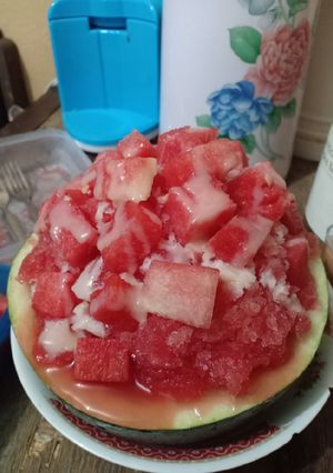 Foto resep Bingsu Semangka