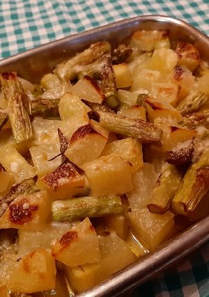 Foto di Asparagi e patate al forno