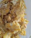 Bacalao dorado con huevo