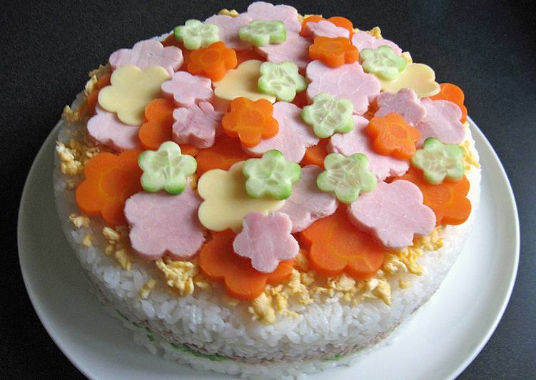 Recipe of Homemade Decorated Sushi Cake