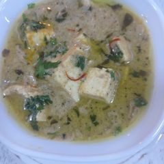 A picture of Nawabi white paneer gravi.