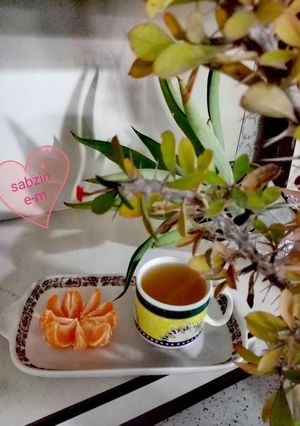 عکسی از دستور دمنوش پوست نارنگی☕