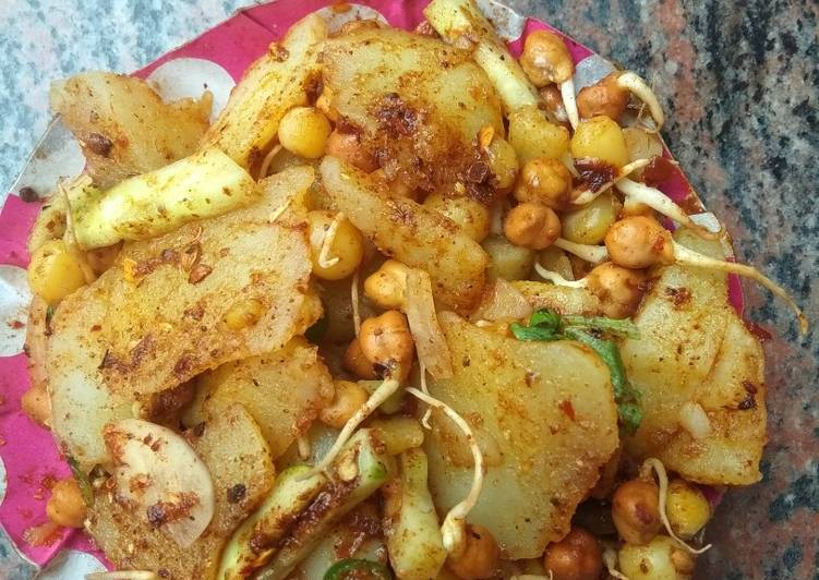 Simple Way to Prepare Perfect Mixed sprouts Chaat