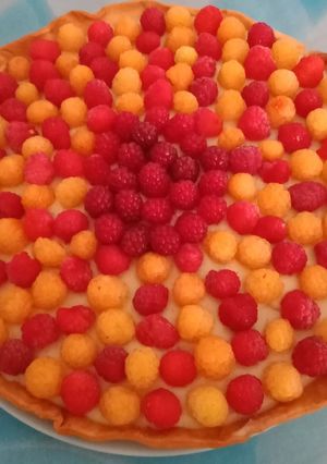 Une photo de Tarte aux framboises