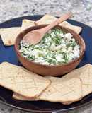 Botana con queso Feta