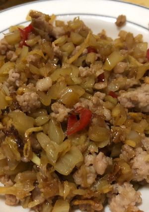 炒酸菜肉末 的食譜成品照片