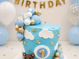 كيك عيد ميلاد ابني 🧢🍼