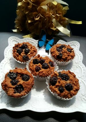 Foto resep Blueberry Oat Yoghurt Muffin
