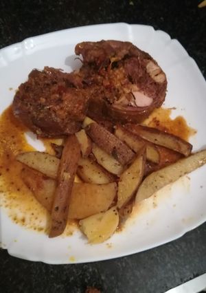 Foto principal de Pollo Campero relleno al estilo de Mari en la olla GM g