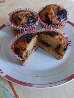 Banános-csokis muffin glutén- és tejmentesen recept fotója