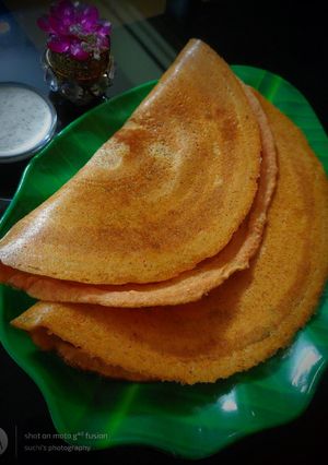 A picture of Masoor Dal Dosa.