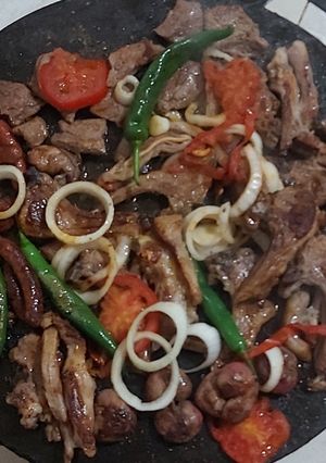 صورة لوصفة شواء في الطاجين