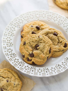 A picture of Almond Flour Chocolate Chip Cookies.