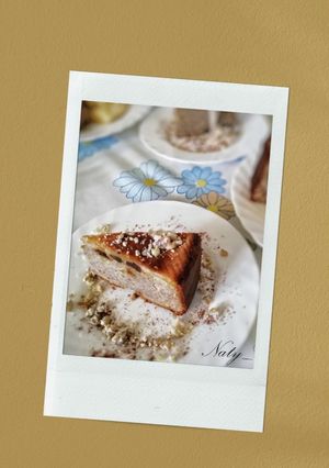 Una foto de Pastel de manzana y plátano
