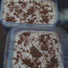 A picture of Oreo pudding 😋😋😋.