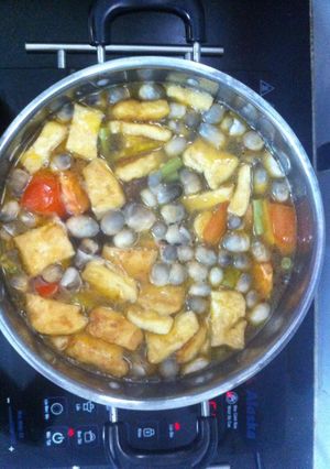 Hình của món Bún chay Huế.