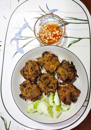 รูปของ ทอดมันหัวปลีใส่หมูสับ