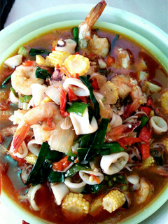 Foto resep Cumi udang asam manis