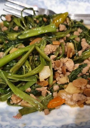 รูปของ ผัดผักบุ้งหมูสับ