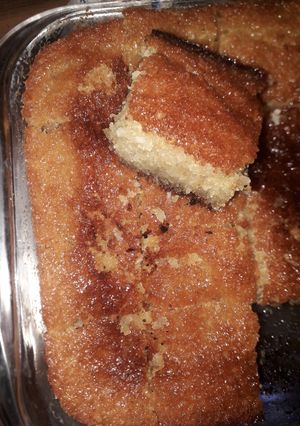 صورة لوصفة بسبوسة بجوز الهند