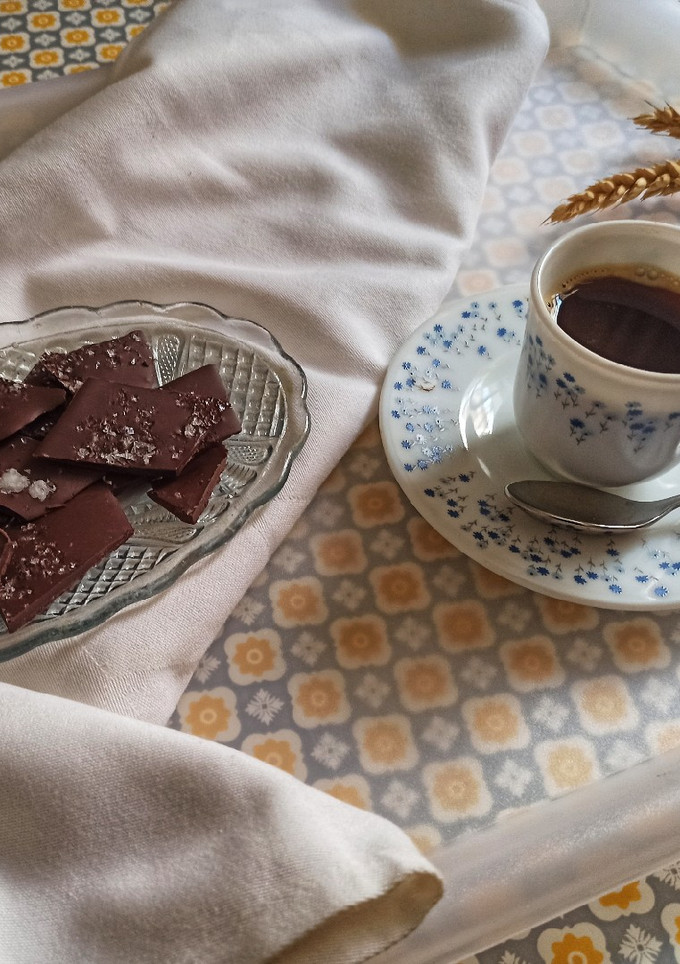 Una foto de Chocolate picante con flor de sal