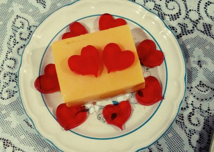 Flan y gelatina tu y yo 👍💕