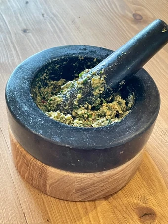 Easy Steps Prepare|Recipe} Toasted Seed &amp; Herb Pesto 🌿 the So Delicious
